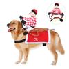 Pet Riding Costume for Halloween Christmas Saddle Knight Dog Clothes