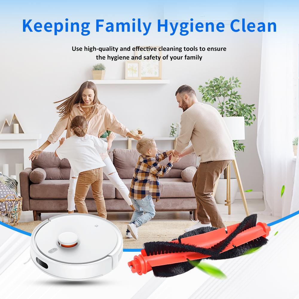 Main Brush Replacement For Xiaomi S20 D106 E10 B112 E10C E12 C103 3C Enhanced Edition 3C Plus Robotic Vacuum Cleaner Accessories