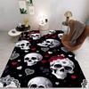 Rose Skull Printed Carpet Carpets for Living Room Rugs for Bedroom Washroom Floor Mat Home Decoration Gift