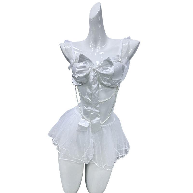 Sexy underwear perspective sexy mesh, hot teasing, free of suspenders