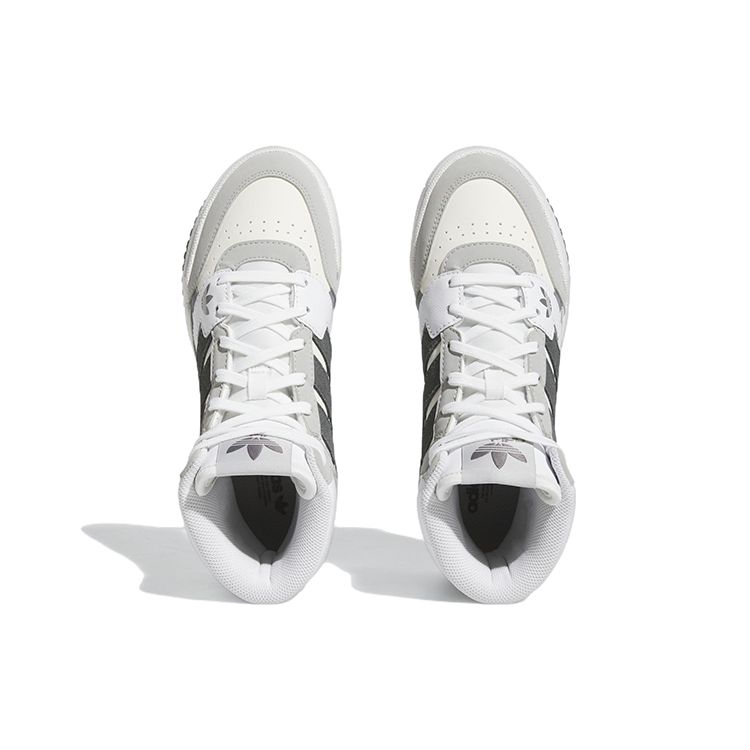 adidas Оригинальные кожаные кроссовки Originals Drop Step, удобные, модные, нескользящие, прочные, легкие, высокие, для скейтбординга, женские, белые/серые, FZ5718