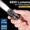 Rechargeable Mini Led Flashlight Keychain Usb Powered 3000 Lumens Flash Light IPX8 Pocket Torch Lamp SST20 Wick Flashlights