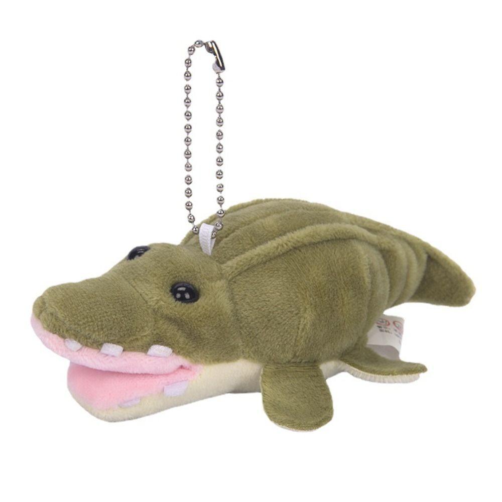 Cartoon Dinosaur Plush Keychain Soft Triceratops Keyring Funny Dinosaur Doll Pendant Girls