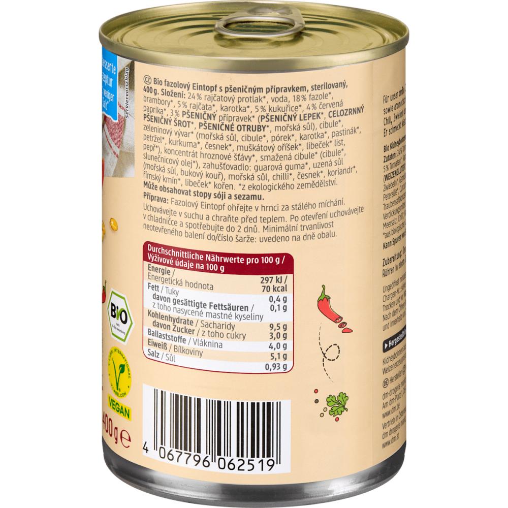 dmBio Vegan Chili Sour Carne Stew 400g