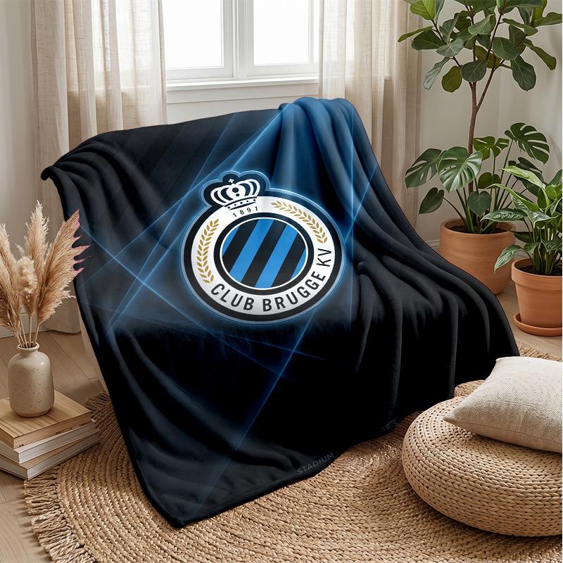 Club Brugge FC Soft Flannel Fleece Blanket Lightweight Cozy Warm Throw Blanket For Sofa Bed Home Decor