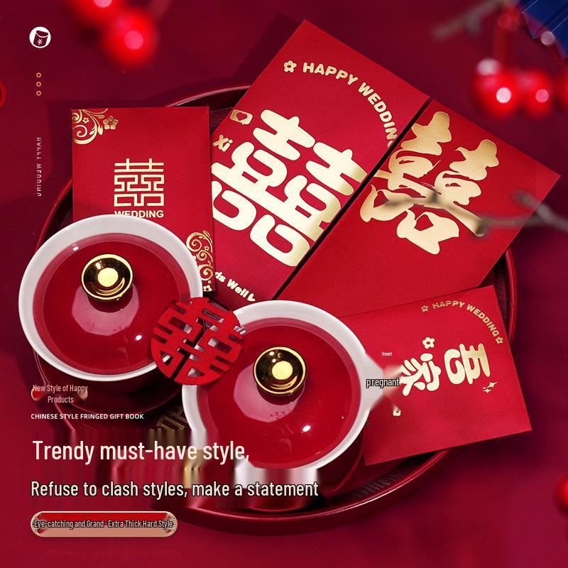 Счастливой свадьбы Красные конверты - Новый стиль, Различные размеры для помолвки и торжеств