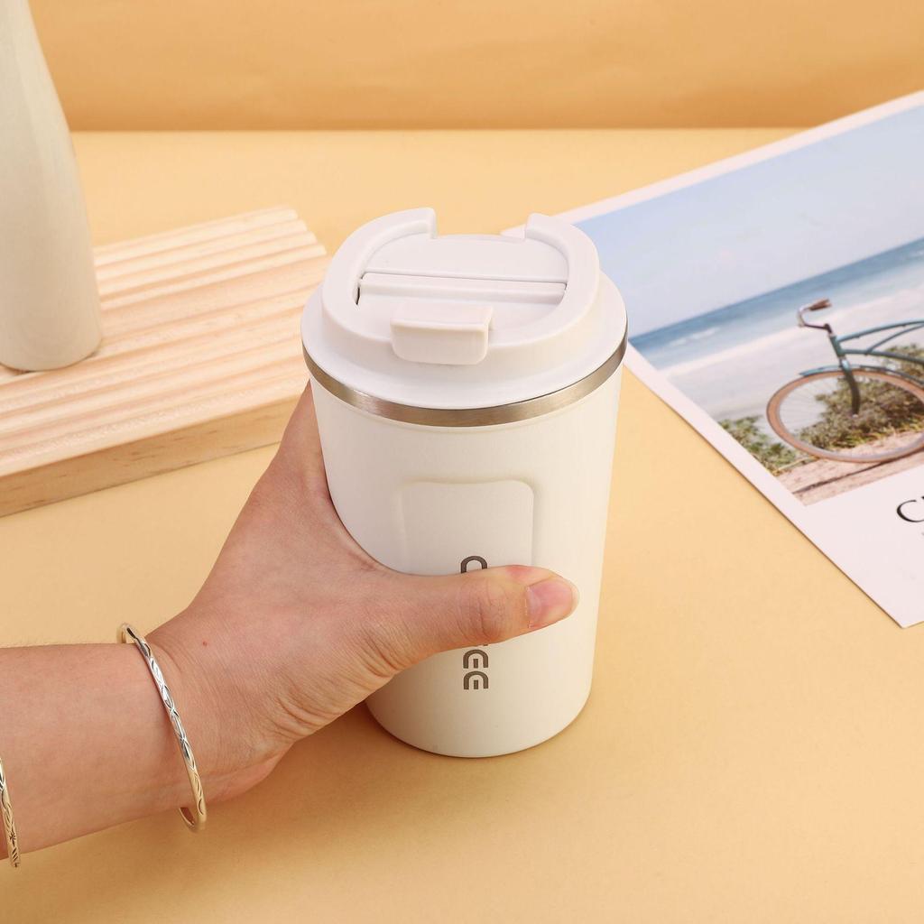 Портативная термокружка для кофе из нержавеющей стали 304 для использования на улице и в автомобиле