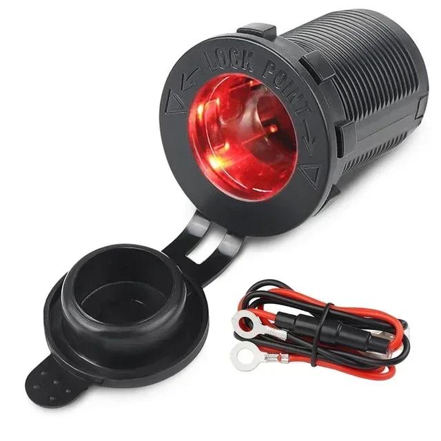 Автомобильное гнездо прикуривателя 12 В 24 В Водонепроницаемая вилка Адаптер розетки питания для морской лодки мотоцикла грузовика дома на колесах квадроцикла с проводом