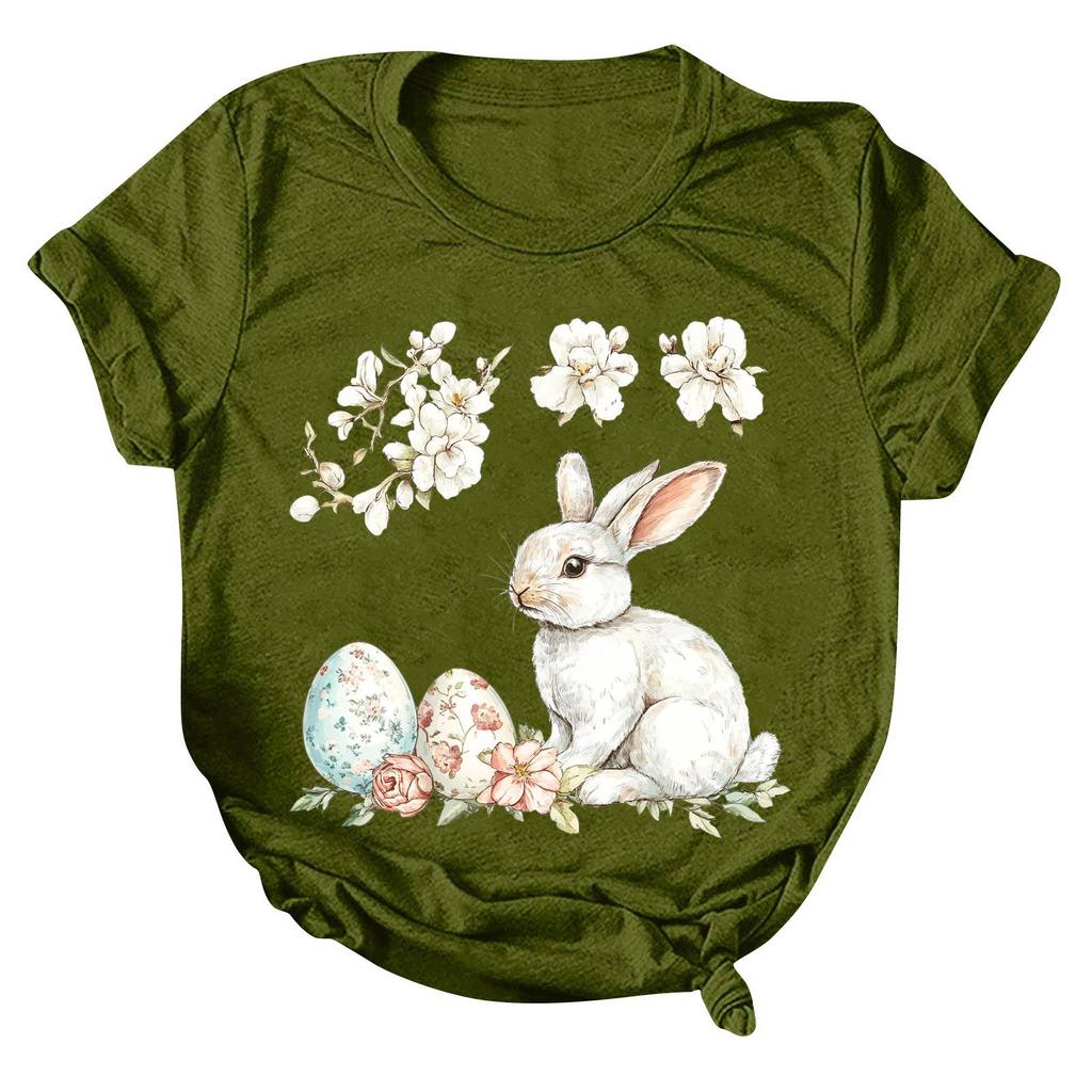 Женская модная повседневная футболка с круглым вырезом и принтом, пуловер с короткими рукавами, топ