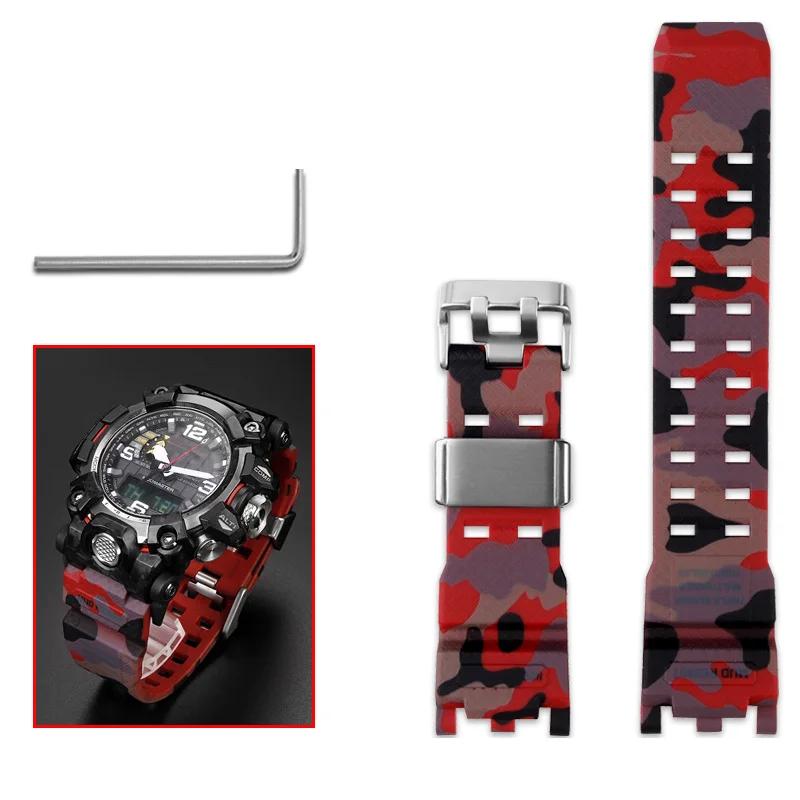 ONEWatch Аксессуары Для Casio G-SHOCK GWG-2000 GWG-2040 Mudmaster Запасной Ремешок Браслет Мужской Спортивный Водонепроницаемый Смоляной БраслетMN