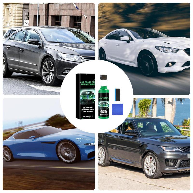 Windshield Oil Remover Automotive Glass Oil Film Cleaner Car Glass Cleaner Water Spot Remover 150ml For Auto And Home