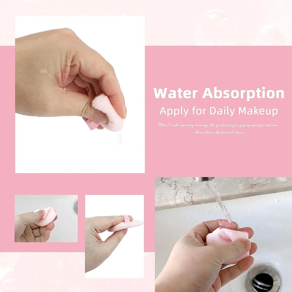 3pcs Soft Velvet Makeup Sponge Heart Shape Powder Puff Face Mini Makeup Foundation Eyesshadow Cosmetic Puffs Makeup Puff Tools