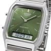 Casio Кварцевые часы двойного отображения серии Vintage, модель для зарубежного рынка ANA-DIGI, AQ-230A-3AMQY, Унисекс, Время, Зеленый, [Б/у]