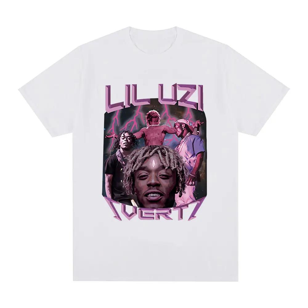 Rapper Lil Uzi Vert Graphic Print T-shirt Hip Hop Vintage Short Sleeve T Shirt Cotton Casual Oversized T-shirts Streetwear Unisex