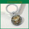 Sparkling White Dove Charm Keyring With Zinc Alloy Material For Collectors Gift