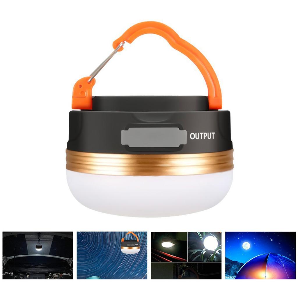 Светодиодный фонарь для кемпинга, USB аккумуляторная лампа для кемпинга, мини-фонарик с магнитным основанием, 3 режима освещения