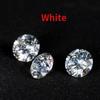 Round Brilliant Cut 5.0mm (0.5 Ct) To 8.0mm (2 Ct) D Color Moissanites Loose Stone Diamond Ring Jewelry Bracelet Material High Quality