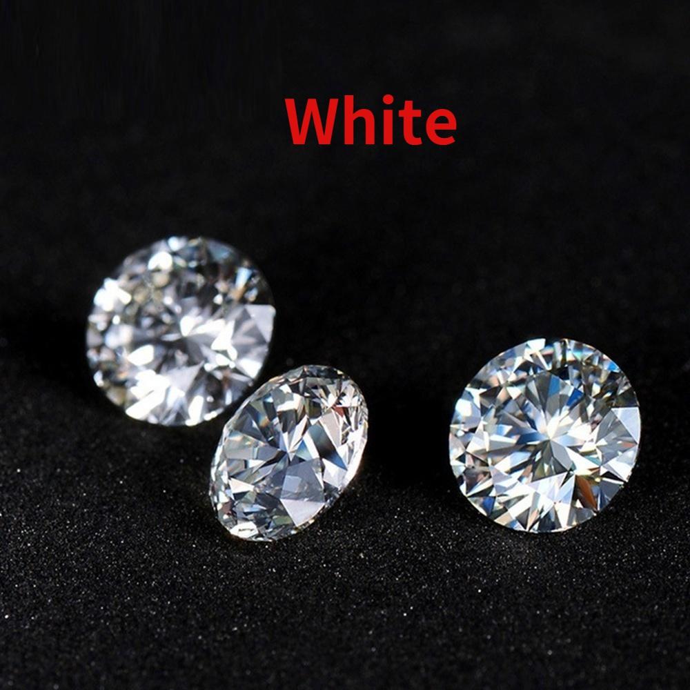 Round Brilliant Cut 5.0mm (0.5 Ct) To 8.0mm (2 Ct) D Color Moissanites Loose Stone Diamond Ring Jewelry Bracelet Material High Quality
