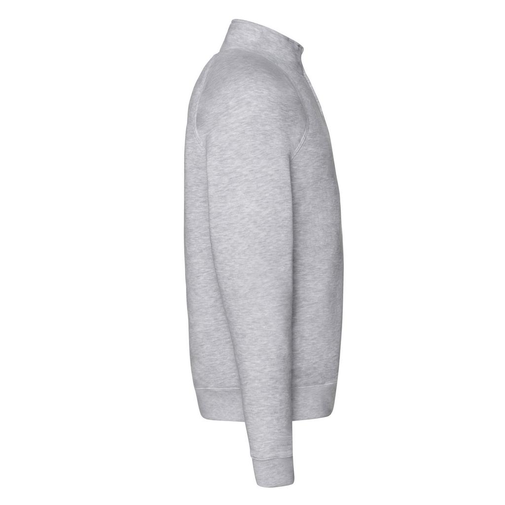 Fruit of the Loom Mens Premium Zip Neck Sweatshirt
