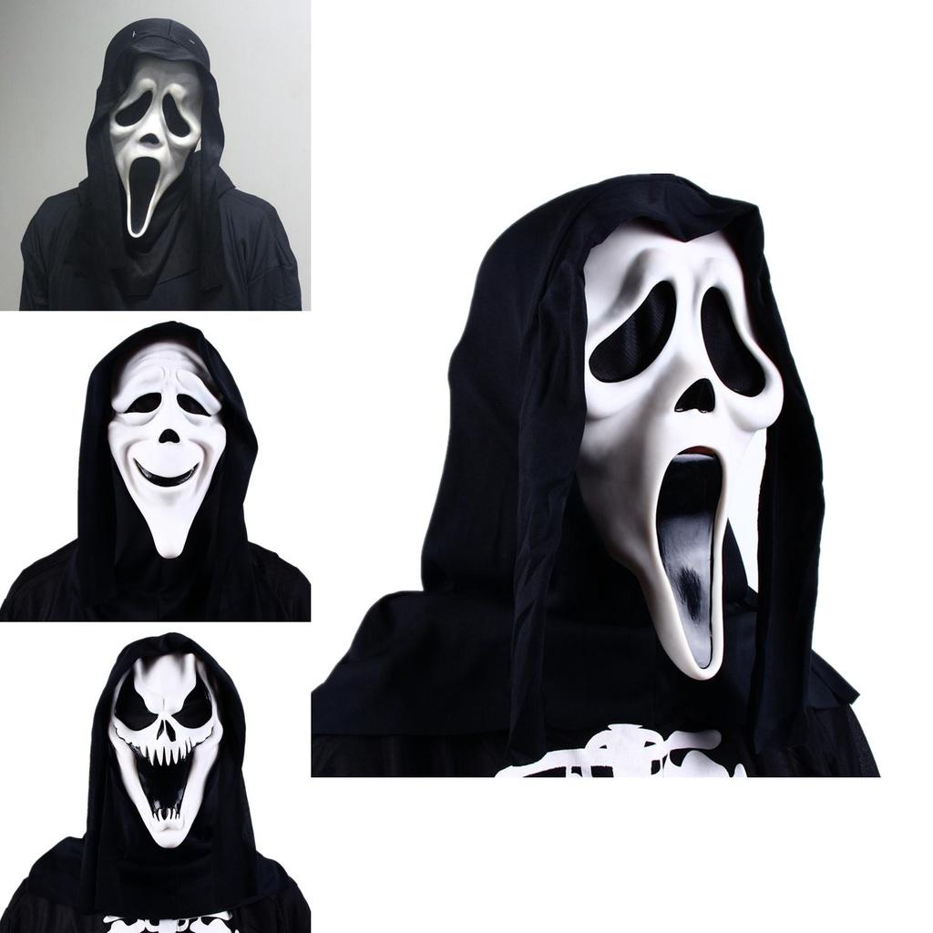 Get Ready To Haunt With Our Ghost Face Dress Party Decor Accessory Made With Soft Polyester Fabric