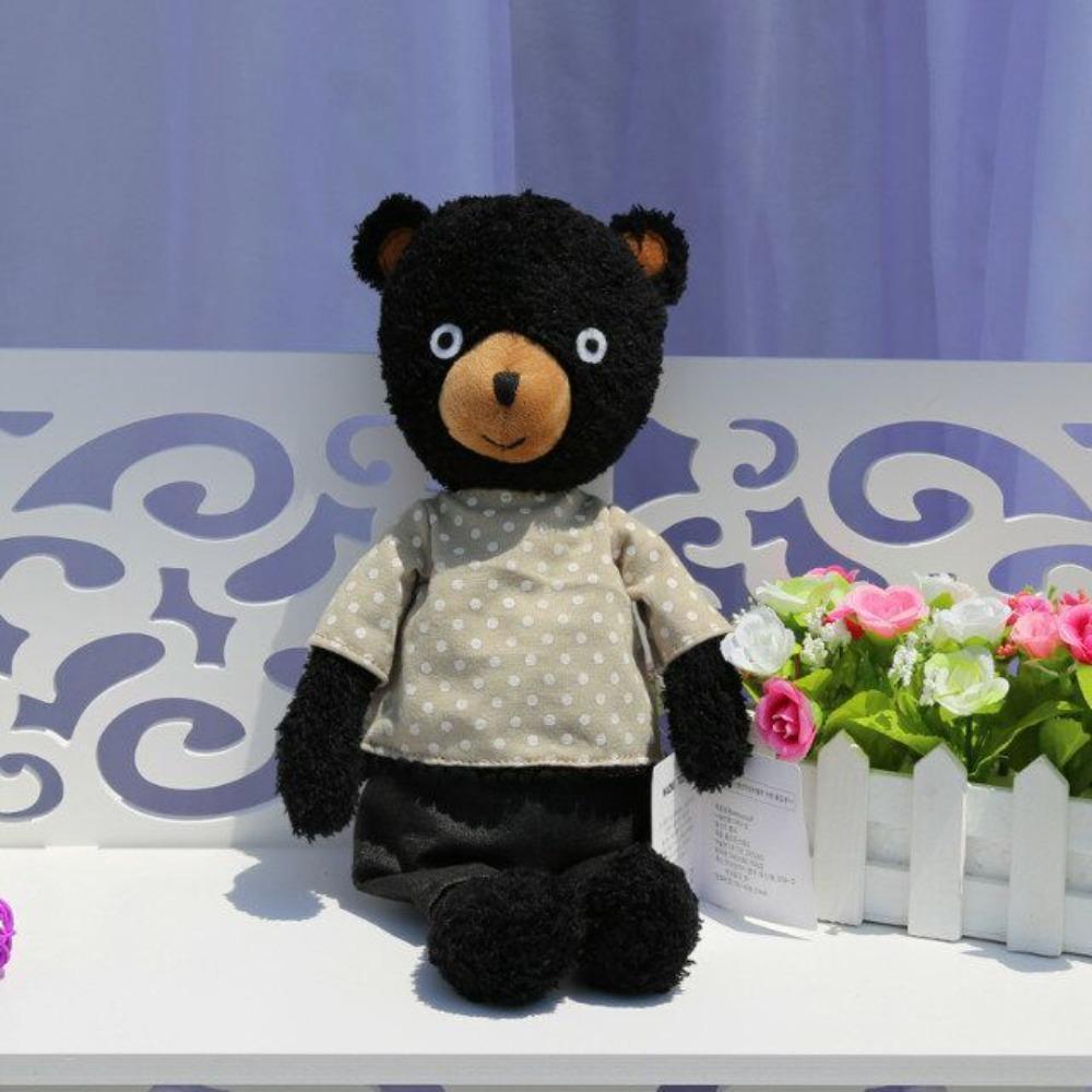 Cartoon Wearing Bear Plush Toys Soft Bear Stuff Doll Plush Pillow Bear Plush Toy  Children's Toys