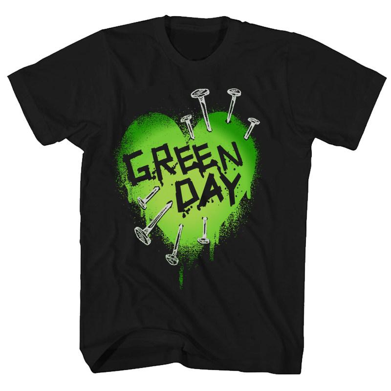 ZX Green Day Band Rock Casual TShirt Mens and Womens Luxury Band Brand