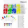 Light Emitting Diodes 5 Colors Electronic Components 3mm LED / 5mm LED Assorted Color DIY LED Light Emitting Diodes Set