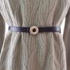 Leather Women Stylish Belt Jeans Trousers Alloy Fastener Trendy Look Decoration