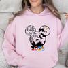 Disney Family Wear 2025 Holiday Commemorative Multi-color Available for Autumn and Winter Casual Loose Hoodie Girls Long-sleeved