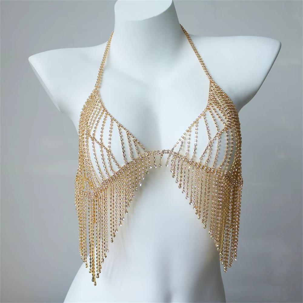 Пляжная Сексуальная Цепочка-Коготь Стразы Цепочка на Тело Сексуальный Бикини Стразы Цепочка на Грудь Цепочка на Талию Аксессуары Женская Цепочка на Тело