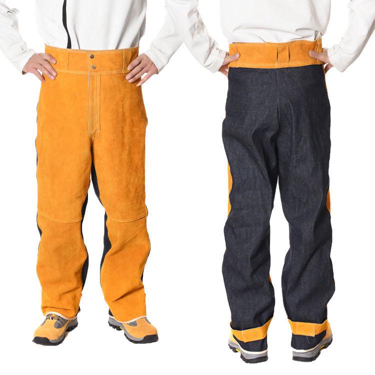 Anti-Scald Cowhide Welding Jacket: Leather & Cotton Protective Workwear