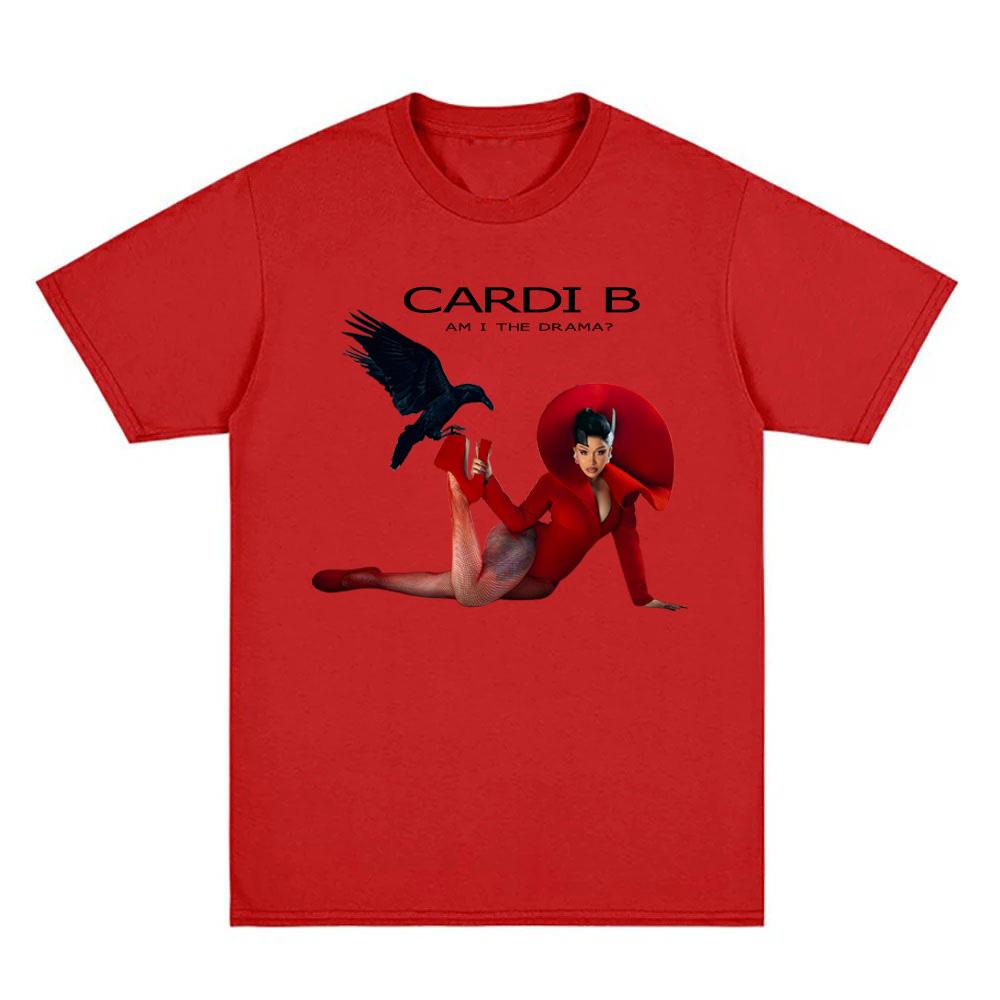 Cardi B-Am I the Drama T-Shirt Funko Pop Harajuku GothicTee-shirt Short Sleeve Women/men Casual 100%cottonTshirt Round Neck Tees