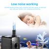 Submersible Water Pump 8W Adjustable Max 600L H Flow Small Fountain Pump with IP68 Waterproof 4 Suction Cup Base Max