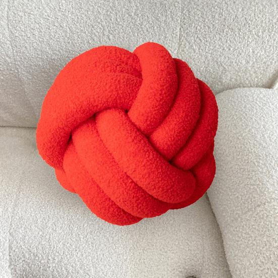 Подушка ручной плетеный узел 22 см круглый шарообразный шерпа эластичный спальный компаньон диван украшение дивана подушка для фотографии