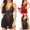 Женское сексуальное однотонное платье на подтяжках, ночная рубашка, нижнее белье, стринги, ночная рубашка