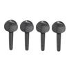 4PCS Black Color Violin Tuning Pegs Ebony Material Violin Replacement Pegs  For 1/2 1/4 1/8 Violin