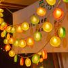 Декоративные гирлянды Мягкий свет Не бликующий Многофункциональный Работающий от батареек Гирлянда в виде апельсиновых долек Светодиодные подвесные лампы