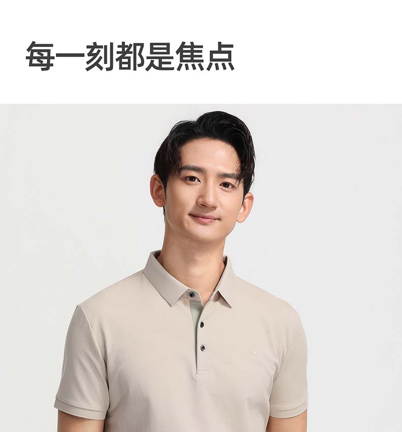 [Linen+Tencel] Langdeng old money style polo shirt, lightweight and breathable, summer new men's short sleeved shirt