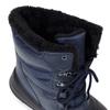 Akiriko Men's Snow Boots, Synthetic Leather, 4cm Waterproof, Lace-Up, Grip Sole, Navy, Size 26cm