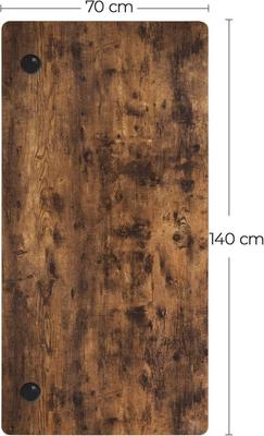 Столешница с гладкими краями, меламиновое покрытие, МДФ, 140 x 70 x 1,8 см, коричневый