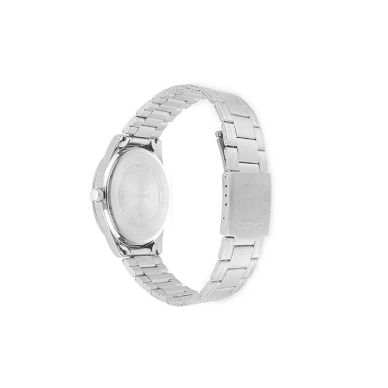 Casio Стандартная серия, водостойкость, кварцевый механизм, стальной ремешок, японские и корейские часы, мужские часы, черный MTP-V004D-1B2