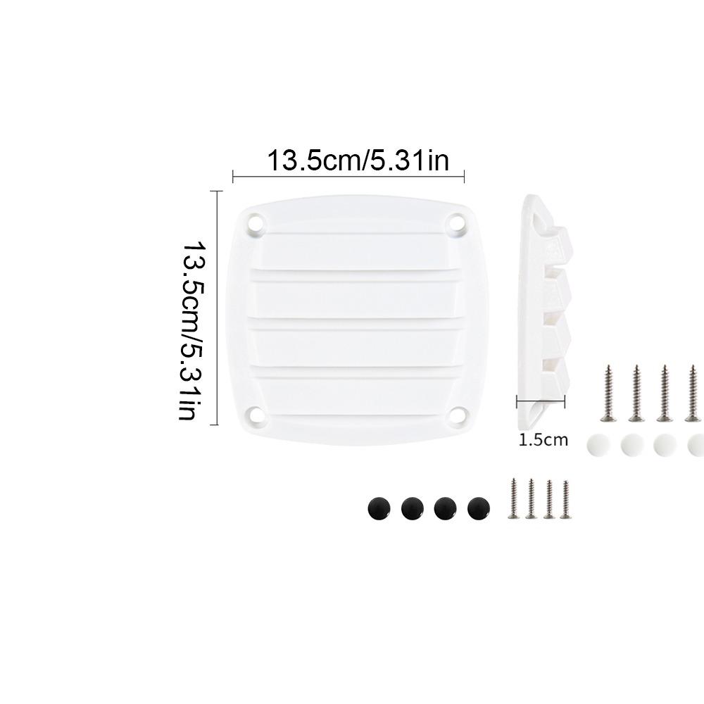Plastic Square Vent Cover Retrofit 8.5/13cm Louvered Vents Water Outlet Accessories Boat Air Vent Caravan Boat Application