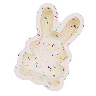 Форма кролика антипригарная силиконовая форма 3D пасхальный кролик форма для выпечки помадки для мыла своими руками