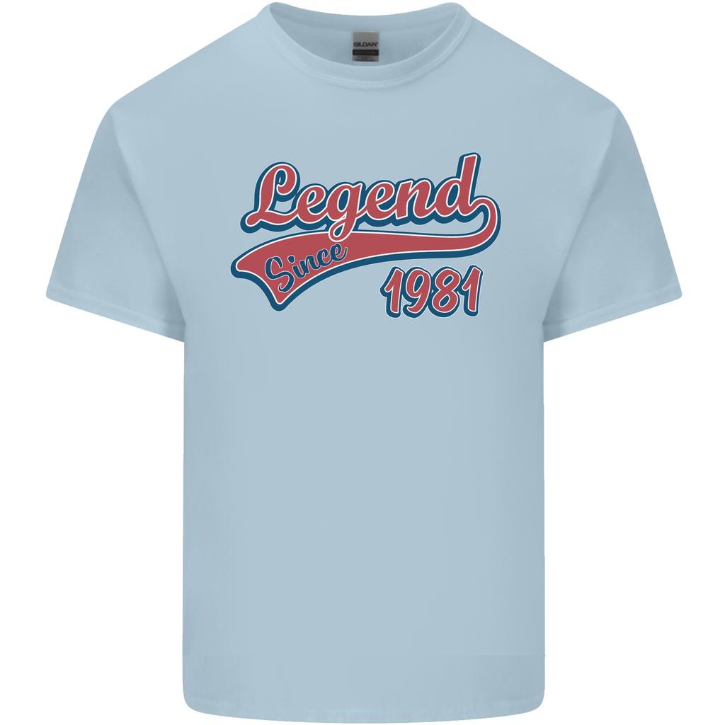 Legend Since 45th Birthday 1981 Unisexs Light Cotton TShirt