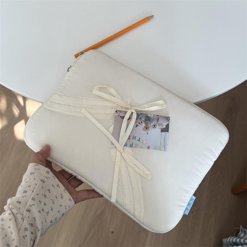 TS Сумка для ноутбука JYL, корейский INS, с бантом и шнурком, чехол для планшета iPad 11 13 дюймов, сумка для ноутбука