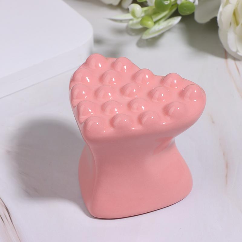 Розовый трехмерный инструмент для массажа лица и тела «Любовь Гуаша», керамическая доска Гуаша для массажа и подтяжки лица