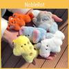 Fun Plush Animal Collection Cute Stuffed Toy Keychains Elephant Llama Unicorn Raccoon Giraffe Ideal For Collectors