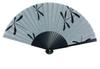 Yamamoto Jin Shoten Fan with Dragonfly Gray Japanese Inbound Souvenir Banana-style Design, [4090-B] Pattern,