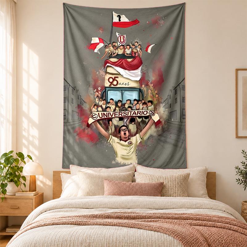 Club Universitario de Deportes Tapestry highquality for decorating living room bedroom dorm walls ideal as bedroom wallart orholiday gift
