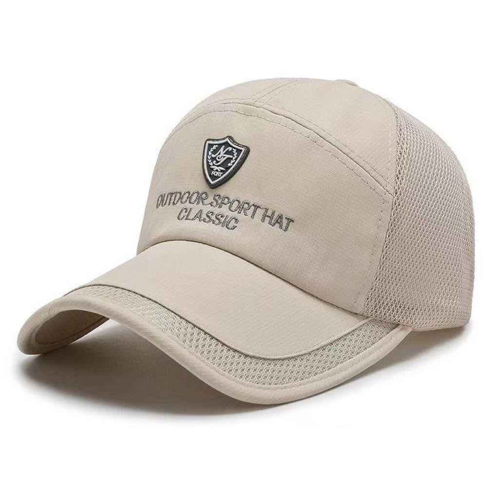 Adjustable Embroidered Mesh Baseball Hats Quick Dry Sunscreen Hats For Man Women Unisex